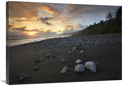 Global Gallery GCS-396338-36-142 36 in. Rocks on Beach, Corcovado