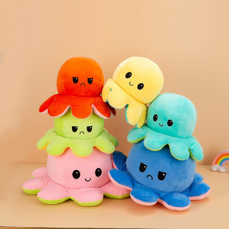 90cm-130cm Reversible Flip Giant Octopus Stuffed Plush Doll Gift Toys