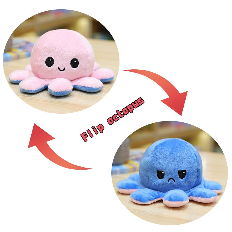 90cm-130cm Reversible Flip Giant Octopus Stuffed Plush Doll Gift Toys