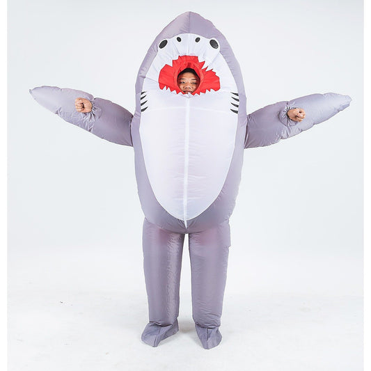 Shark Fancy Dress Inflatable Suit -Fan Operated Costume