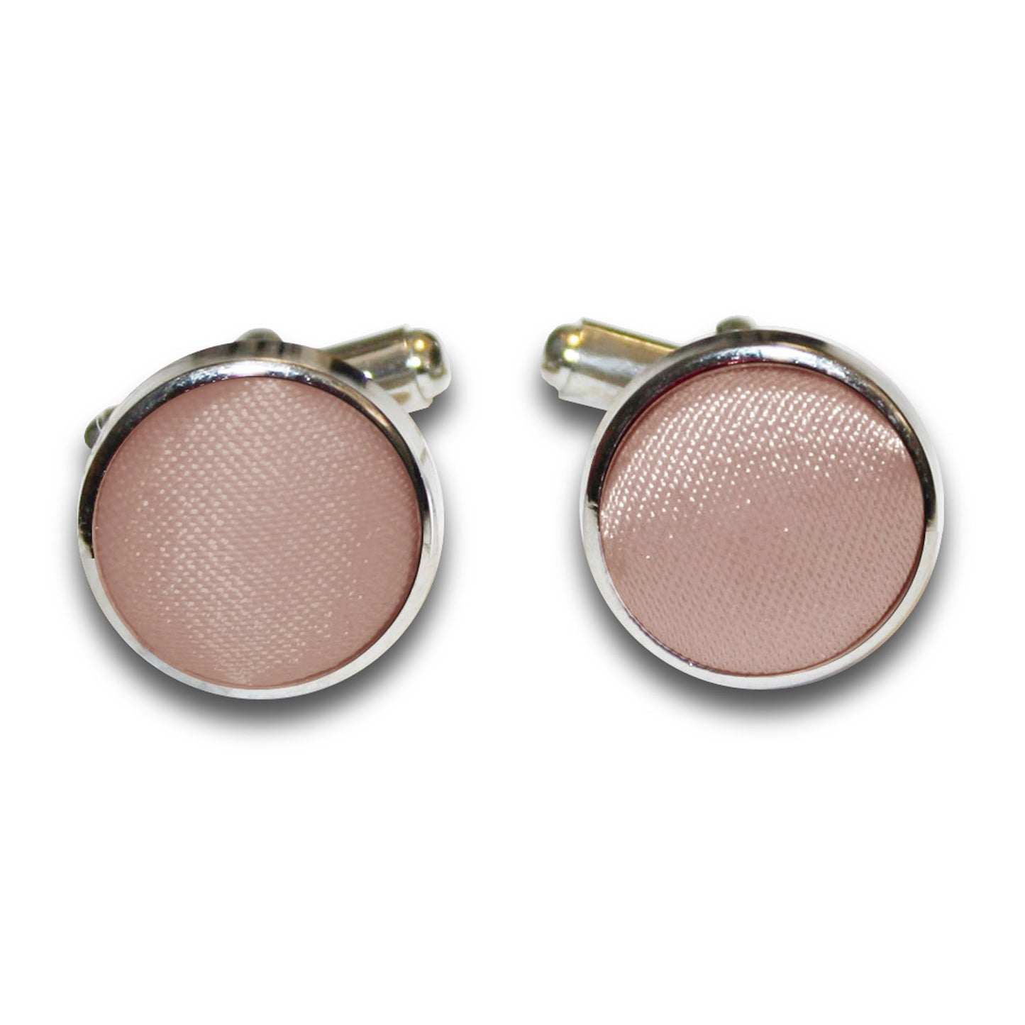 Plain Satin Cufflinks - Mocha Brown